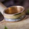 Arrow Ring With Deer Antler And Aspen Wood -Johan Jewelry Shop 3879ArtCropped 1
