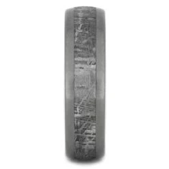 Meteorite & Matte Titanium Wedding Band -Johan Jewelry Shop 38801.5 3 1.5meteorite2