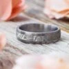 Meteorite & Matte Titanium Wedding Band