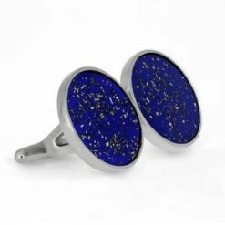 Blue Stardust Cuff Links & Tie Clip Bundle -Johan Jewelry Shop 3900 Blue Stardust Meteorite Cuff Links 3 3941034a 5bac 4bbd 8742 a05240d4a23b