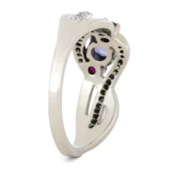 Tanzanite Engagement Ring With Ruby And Diamond Accents -Johan Jewelry Shop 3bd72e5daf12f1be24ad1a3734a48f04