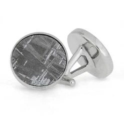 Gibeon Meteorite Round Cuff Links 12 Gibeon Meteorite Round Cuff Links -Johan Jewelry Shop 4036 1 hi res 1000