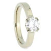 Moissanite Engagement Ring With Antler Prong Setting -Johan Jewelry Shop 4050 Enew
