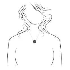 Meteorite Necklace In Yellow Gold -Johan Jewelry Shop 4140MT 1