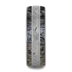 Antler & Meteorite Men's Wedding Band -Johan Jewelry Shop 4240 Antler 2
