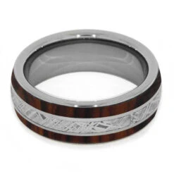 Ironwood And Meteorite Men's Wedding Band 13 Ironwood And Meteorite Men's Wedding Band -Johan Jewelry Shop 4246 Ironwood 4