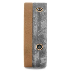 Men's Rose Gold Wedding Band With Meteorite And Topaz -Johan Jewelry Shop 4265 1 E