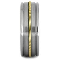 Guitar String Ring In Titanium With Brushed Finish 10 Guitar String Ring In Titanium With Brushed Finish -Johan Jewelry Shop 4309 1 E