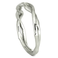 Shadow Band With Branch Design, Mate To Three Stone Ring 9 Shadow Band With Branch Design, Mate To Three Stone Ring -Johan Jewelry Shop 4323 2 E