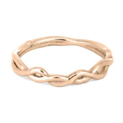 Rose Gold Shadow Band With Vine Design-4323RG -Johan Jewelry Shop 4323RG 3 E