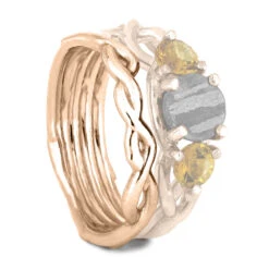 Rose Gold Shadow Band With Vine Design-4323RG -Johan Jewelry Shop 4323 Eng E