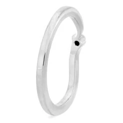 Custom Black Diamond Shadow Band In Sterling Silver 11 Custom Black Diamond Shadow Band In Sterling Silver -Johan Jewelry Shop 4327 2E