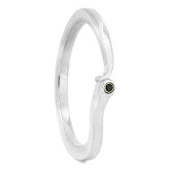 Black Diamond Bridal Set With Meteorite -Johan Jewelry Shop 4327E 20774ee4 f1a1 4b24 9e63 6815343ad309