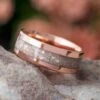 Solid Rose Gold Remembrance Ring 2 Solid Rose Gold Remembrance Ring -Johan Jewelry Shop 4435newrg