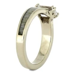 Antler Engagement Ring With Emerald Cut Moissanite 10 Antler Engagement Ring With Emerald Cut Moissanite -Johan Jewelry Shop 4439 2E