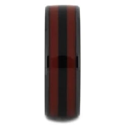 Black & Red Men's Wedding Band -Johan Jewelry Shop 4469 1 E