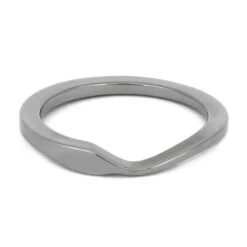 Titanium Shadow Band To Match Engagement Ring -Johan Jewelry Shop 4475 3E