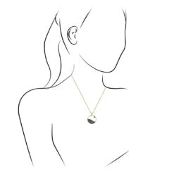 Moldavite And Meteorite Moonscape Necklace -Johan Jewelry Shop 4492ML 153d7db5 15b0 4d09 8cf9 fe92c0f77569