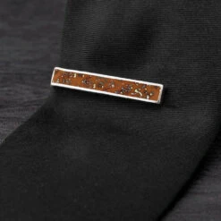 Stardust Meteorite Tie Clip 24 Stardust Meteorite Tie Clip -Johan Jewelry Shop 4504 Orange