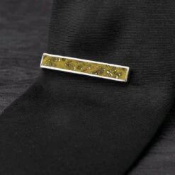 Stardust Meteorite Tie Clip 25 Stardust Meteorite Tie Clip -Johan Jewelry Shop 4504 Yellow