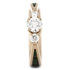 Diamond Engagement Ring With Desert Mosaic Turquoise -Johan Jewelry Shop 4506 1E