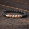 Fossilized Coprolite And Lava Bead Bracelet -Johan Jewelry Shop 4523NewImageCropped