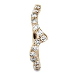 Rose Gold Shadow Band With Diamond Accents -Johan Jewelry Shop 4535 1E