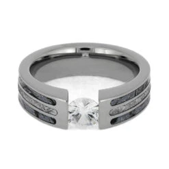 Cobaltium Mokume Gane Engagement Ring With Meteorite 15 Cobaltium Mokume Gane Engagement Ring With Meteorite -Johan Jewelry Shop 4777 4E