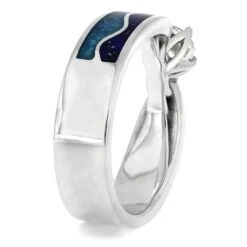 Unique Blue Engagement Ring, Sapphire Ring 9 Unique Blue Engagement Ring, Sapphire Ring -Johan Jewelry Shop 4918 2E