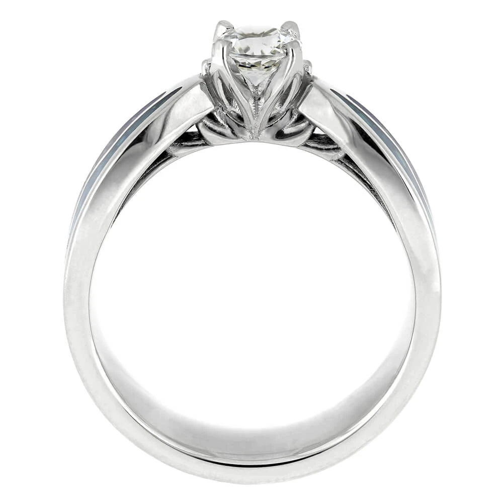 Unique Blue Engagement Ring, Sapphire Ring 6 Unique Blue Engagement Ring, Sapphire Ring - Image 4