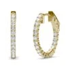 Yellow Gold Hoop Earrings With Charles & Colvard Moissanite 2 Yellow Gold Hoop Earrings With Charles & Colvard Moissanite -Johan Jewelry Shop 493195 3a 202003231530