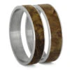 Black Ash Burl Inlay Components For Modular Rings 1 Black Ash Burl Inlay Components For Modular Rings -Johan Jewelry Shop 4MM Black Ash Burl Double