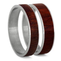 Bloodwood Inlay Components For Modular Rings