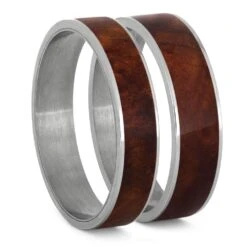 Coolibah Wood Inlay Components For Modular Rings