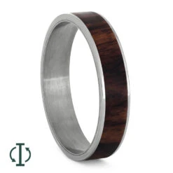 Exotic King Wood Inlay Components For Modular Rings -Johan Jewelry Shop 4MM King
