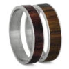 Exotic King Wood Inlay Components For Modular Rings 2 Exotic King Wood Inlay Components For Modular Rings -Johan Jewelry Shop 4MM King Double