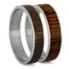 Koa Wood Inlay Components For Modular Rings -Johan Jewelry Shop 4MM Koa Double