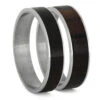 Ziricote Wood Inlay Components For Modular Rings