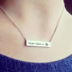 Unique Bar Necklace With Meteorite Star -Johan Jewelry Shop 4af3f9e2658f715386a1f188f6633f45