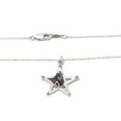 Star Necklace With Campo Del Cielo Meteorite -Johan Jewelry Shop 4ba71f3313cbab2658efa23b256ca9fb