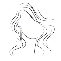 Fossil And Gibeon Meteorite Dangle Earrings 13 Fossil And Gibeon Meteorite Dangle Earrings -Johan Jewelry Shop 5282