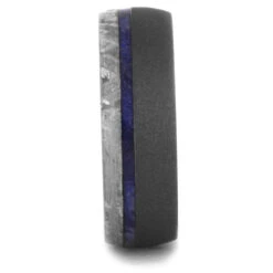 Meteorite & Blue Wood Men's Wedding Band -Johan Jewelry Shop 590dfb9b0d32d8c31c67dba141c9eb30
