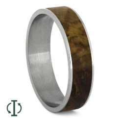 Black Ash Burl Inlay Components For Modular Rings -Johan Jewelry Shop 5MM Black Ash Burl