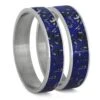 Blue Stardust Inlay Components For Modular Rings -Johan Jewelry Shop 5MM Blue Stardust Double