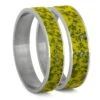Yellow Stardust Inlay Components For Modular Rings -Johan Jewelry Shop 5MM Yellow Stardust Double
