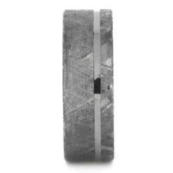 Meteorite Wedding Ring With Wood Sleeve, Ironwood Ring 11 Meteorite Wedding Ring With Wood Sleeve, Ironwood Ring -Johan Jewelry Shop 5b1e29d55fc401b41479eba61e47eac9