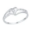 Diamond Heart Promise Ring, Silver Or White Gold 2 Diamond Heart Promise Ring, Silver Or White Gold -Johan Jewelry Shop 5f3bbf75c6a69af99ab2aa69f335e39f