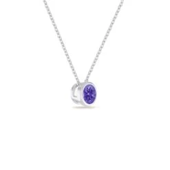 5 Mm Bezel Set Birthstone Pendant Or Necklace 13 5 Mm Bezel Set Birthstone Pendant Or Necklace -Johan Jewelry Shop 5mmwg2