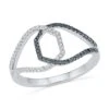 Black & White Diamond Fashion Ring