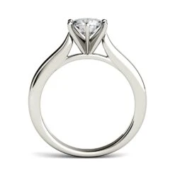 6.5mm Charles & Colvard Round Moissanite Solitaire Engagement Ring 14 6.5mm Charles & Colvard Round Moissanite Solitaire Engagement Ring -Johan Jewelry Shop 612263.B